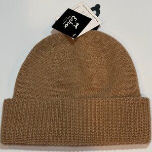 NWT Echo Lofty Wool & Cashmere Beanie OS Beige